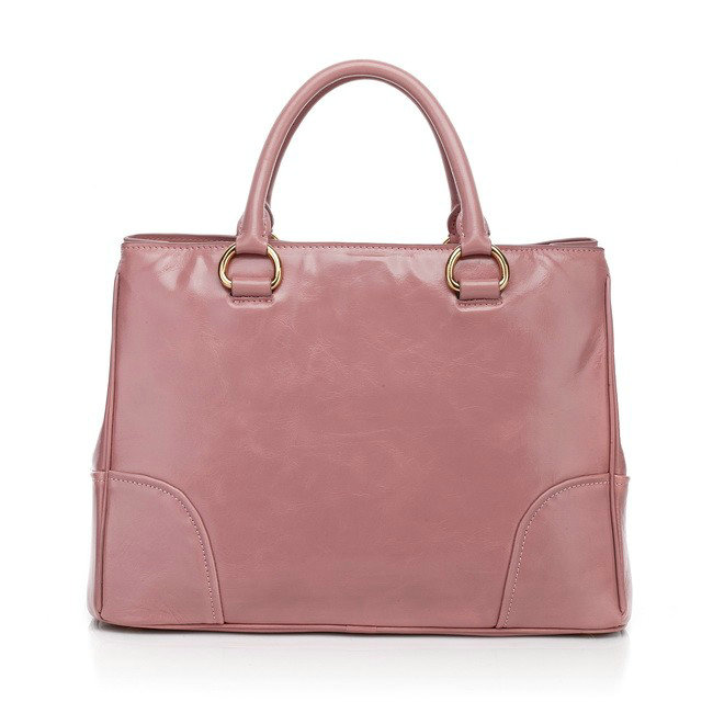2014 Prada bright Leather Tote Bag for sale BN2533 lightpink